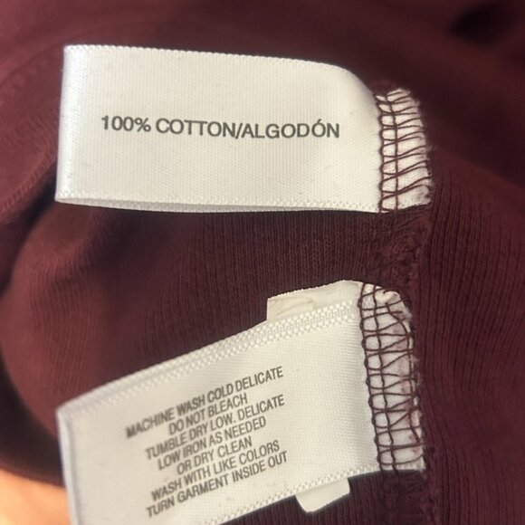 Cutter And Buck Mens Burgundy Quarter Zip Pullover Cotton Blend Sweater ~Size M - Picture 6 of 8